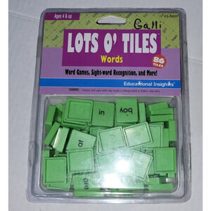Educational Insights Lots O Tiles More Learning Sight Word Games 86 Tiles NEW